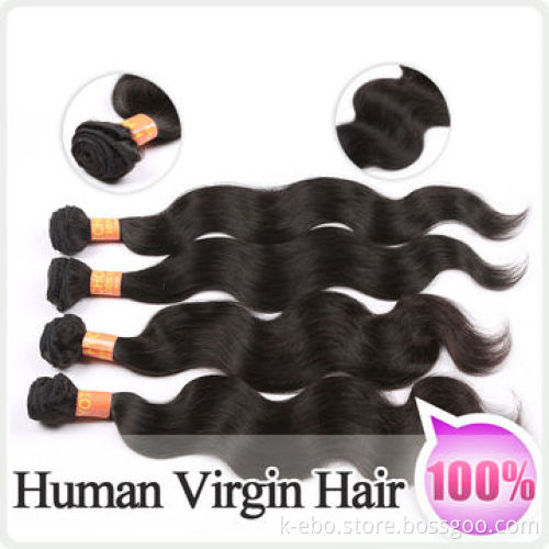 Peruvian Virgin Natural Wave Human Hair Extensions, Full and Thick End without Dry SplitNew